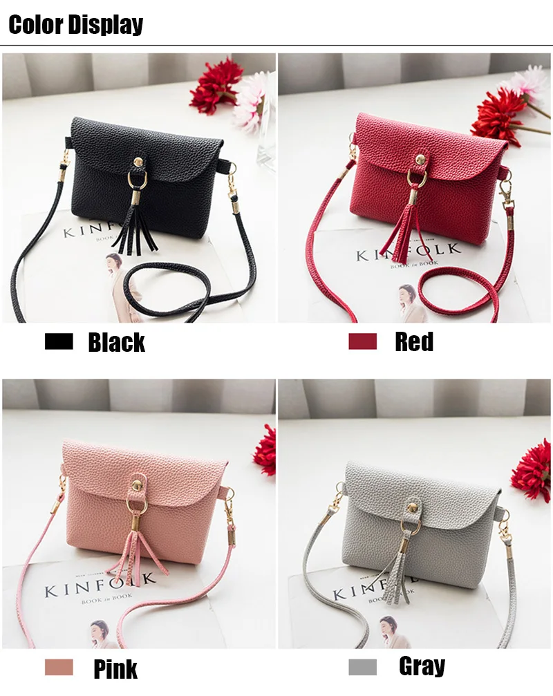 2019 Tassel Bags For Women Girls New Casual Fashion Female Bag Magnetic Buckle Ladies Shoulder Bag Mobile Phone Purse Mini Bolso (13)