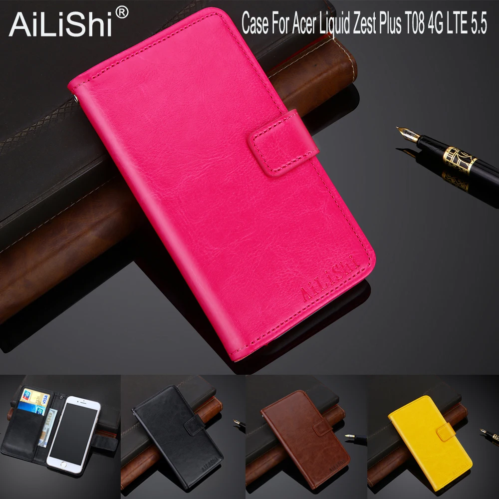 

AiLiShi 100% Exclusive Case For Acer Liquid Zest Plus T08 4G LTE 5.5 Leather Case Flip Cover Phone Bag Wallet Holder + Tracking