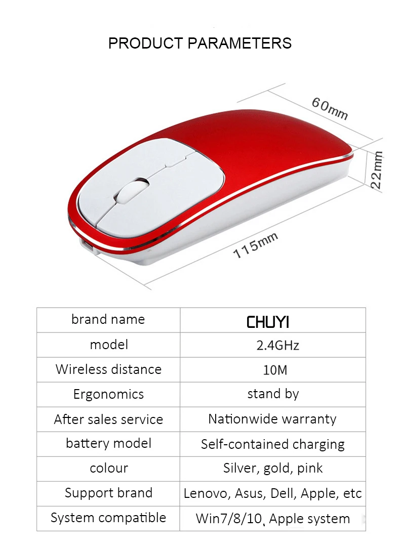 Bluetooth Wireless Mouse Rechargeable Silent Dual Mode Mice Optical Slim Computer Gaming Mause For PC Huawei Laptop Desktop 