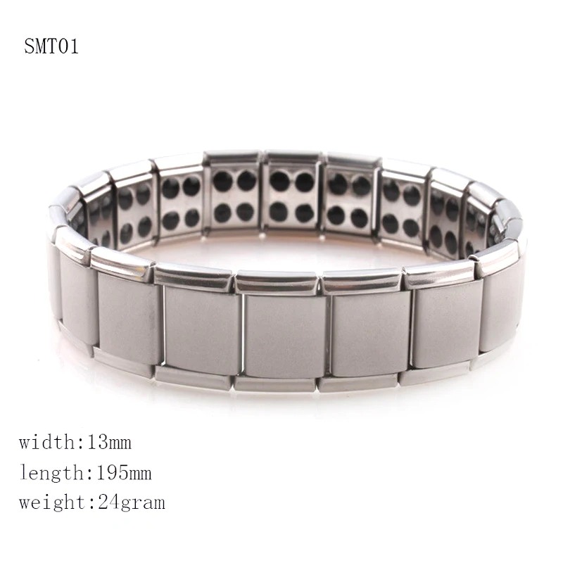 

2019 New Arrival!! 1pc/bag Stainless Steel Titanium Steel Magnet Healthy Bracelet For Women Men Birthday Gifts
