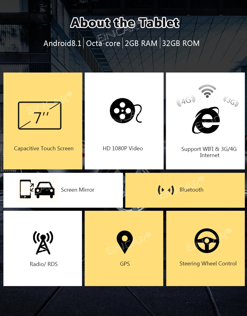 OBD2, DVR, двойной Cam-IN, сабвуфер Android 8,1 сенсорный экран автомобиля стерео 2 Din в тире автомобиля Радио Видео мультимедийный плеер Bluetooth