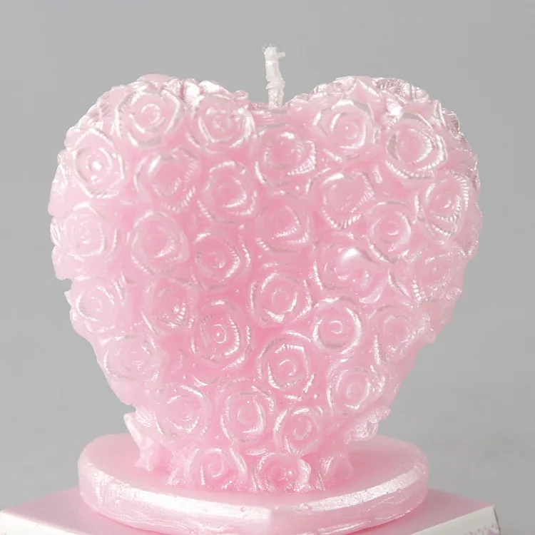 CHUANGGE свечи жениха и невесты 3D розовый жемчуг узор Романтика свадебное торжество украшение для свадебного торта юбилей