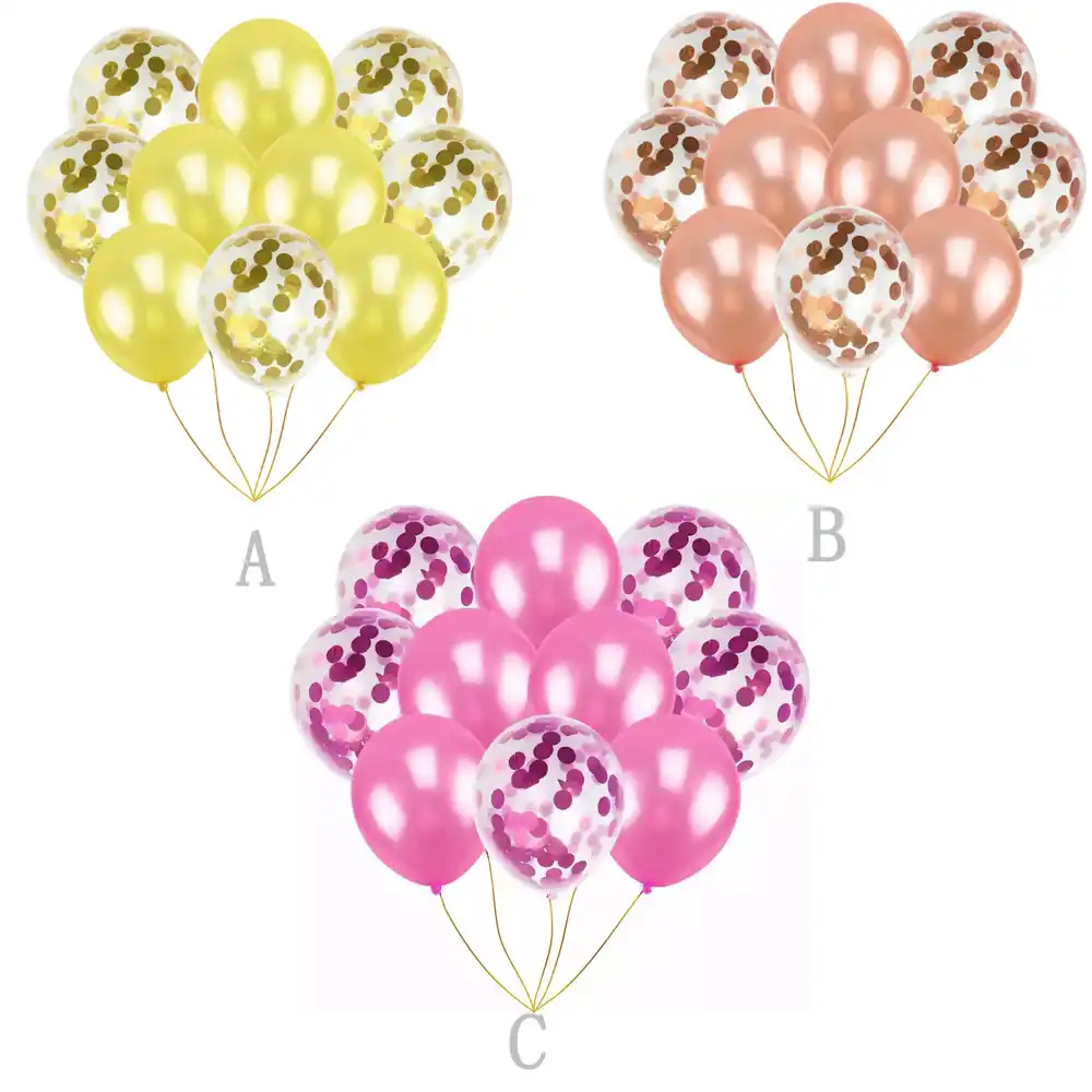 Hot Sale Confetti Balloons 10x Set Latex Wedding Anniversaire Party Baby Shower Birthday Niceful Ballon Festival Decoration A65 Ballons Accessories Aliexpress