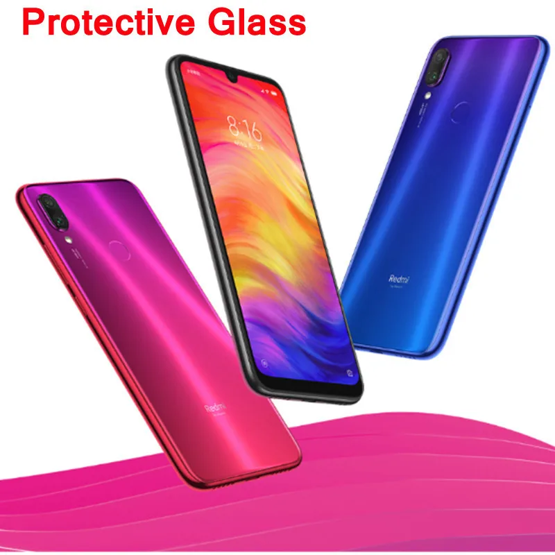 Полный клей для Xiaomi Redmi Note 7 6 pro 5 pro защитная пленка из закаленного стекла Взрывозащищенный протектор экрана Redmi Note 7 6,3"