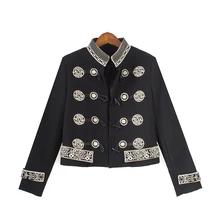 Куртка женская Новая Женская Осенняя Дворцовая стильная кимоно куртка армейская куртка женская одежда верхняя одежда Chaquetas Etnicas Mujer