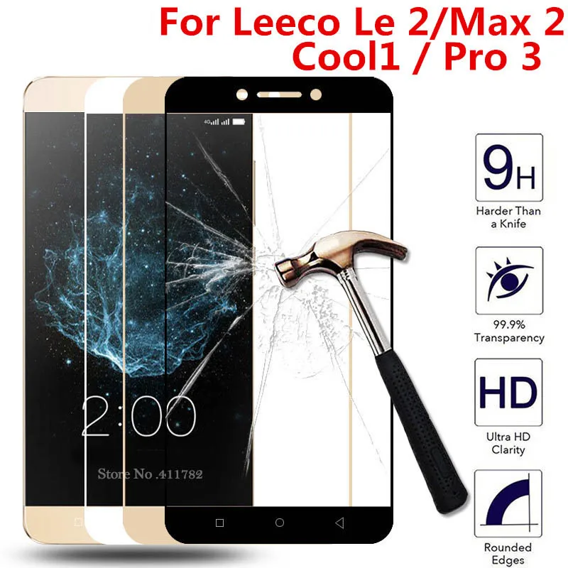 

2PCS Full Cover Tempered Glass For Leeco Le 2 Pro 3 Cool1 x520 X527 x620 x820 829 x720 Le2 Pro3 2le Screen Protector Film Case