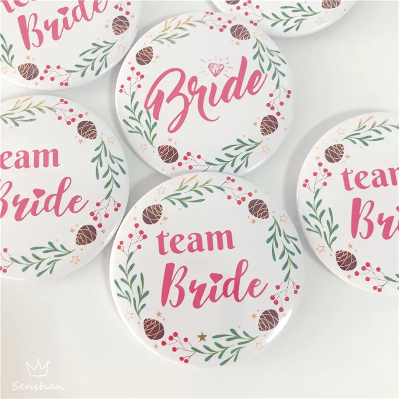 Hen Party Bride Badge Decoration Team Bride Coffetti Bridal Shower Decoration Team Bride Badge Bachelor party Supplies (17)