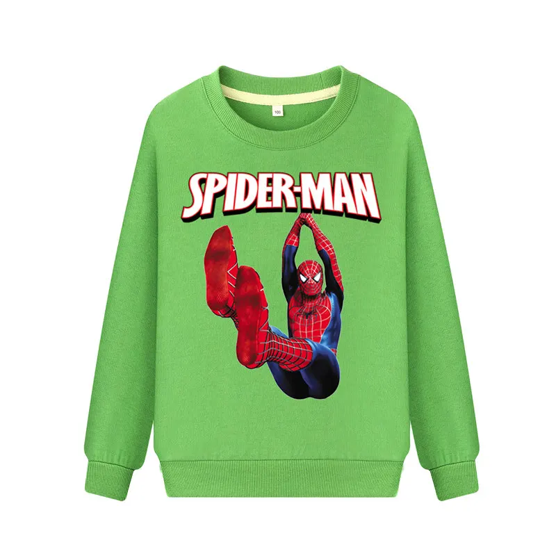 Drop Shipping Factory Cartoon Spiderman Sweatshirts For Kids Long Sleeve Hoodies Boy Girls Pullover Pink Cute Hoodie 2019 WK134 (5)