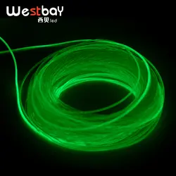 Westbay 3,0 мм * 5 м сторона свечение волоконно-оптический кабель Высокое качество оптического волокна света для украшения