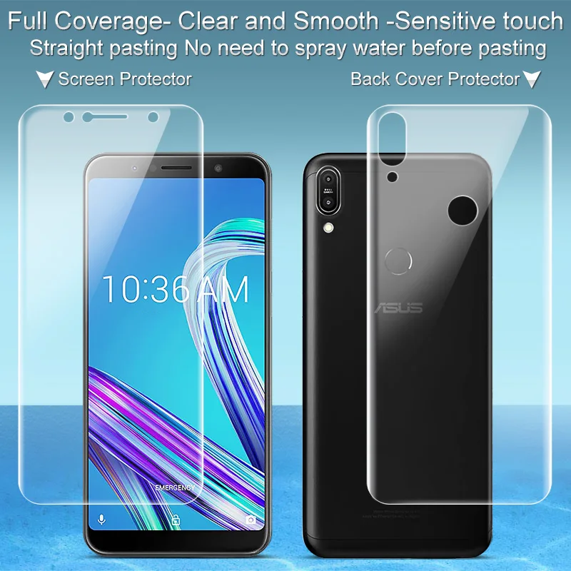 Гидрогелевая пленка imak 3 III для Asus Zenfone Max Pro M1 ZB602KL ZB601KL задняя Передняя защитная