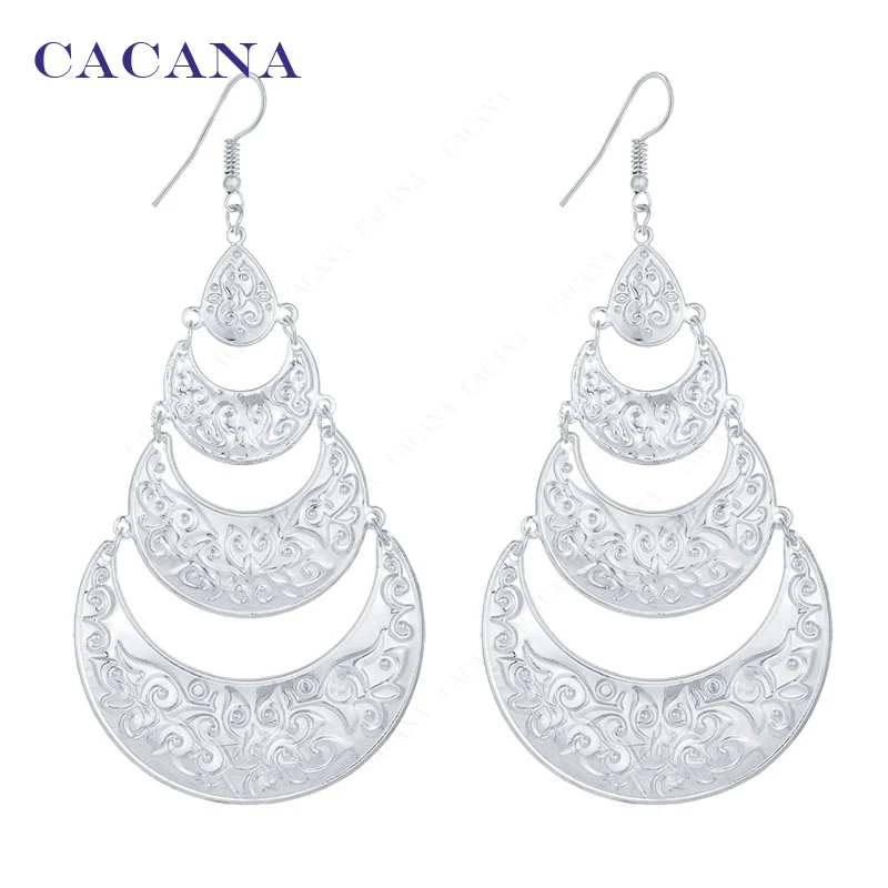 CACANA Dangle Long Earrings For Women Lovely Pattern Tassel Style Bijouterie Hot Sale No.A576 A577