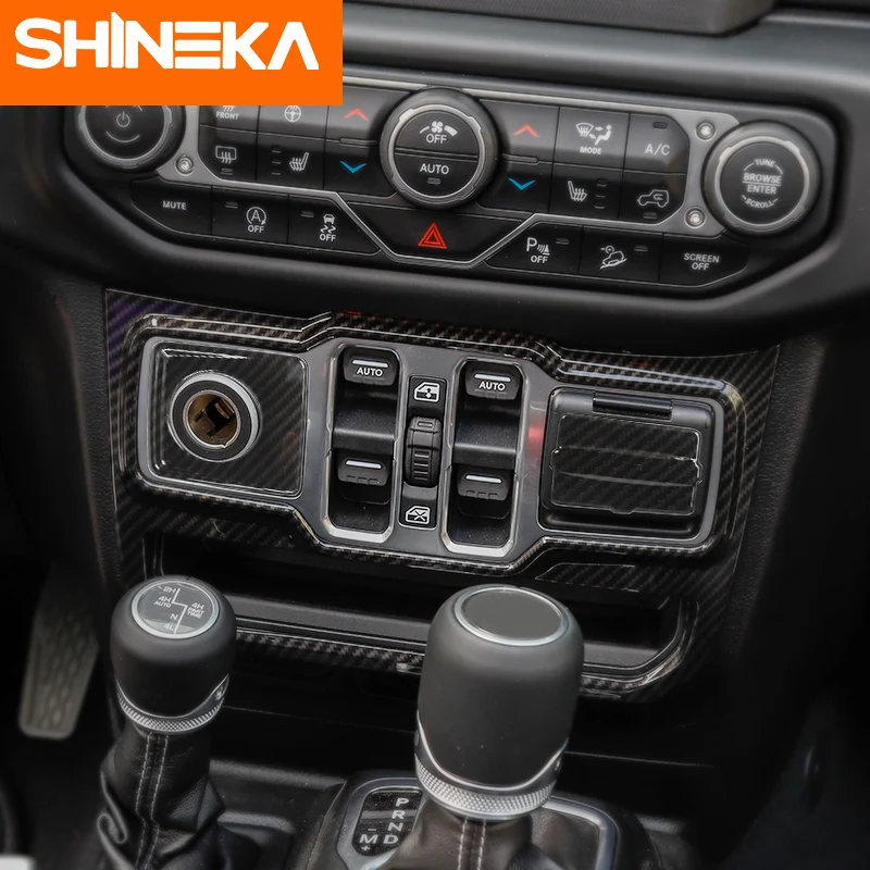 Декоративная наклейка SHINEKA для Jeep Wrangler JL 2018 + аксессуары автомобильной панели