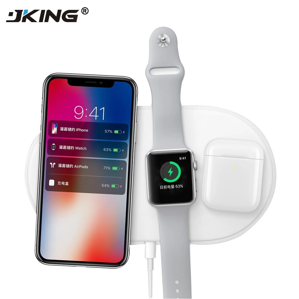 JKING QI Wireless Charger Fast Charging Pad Quick Charge 2