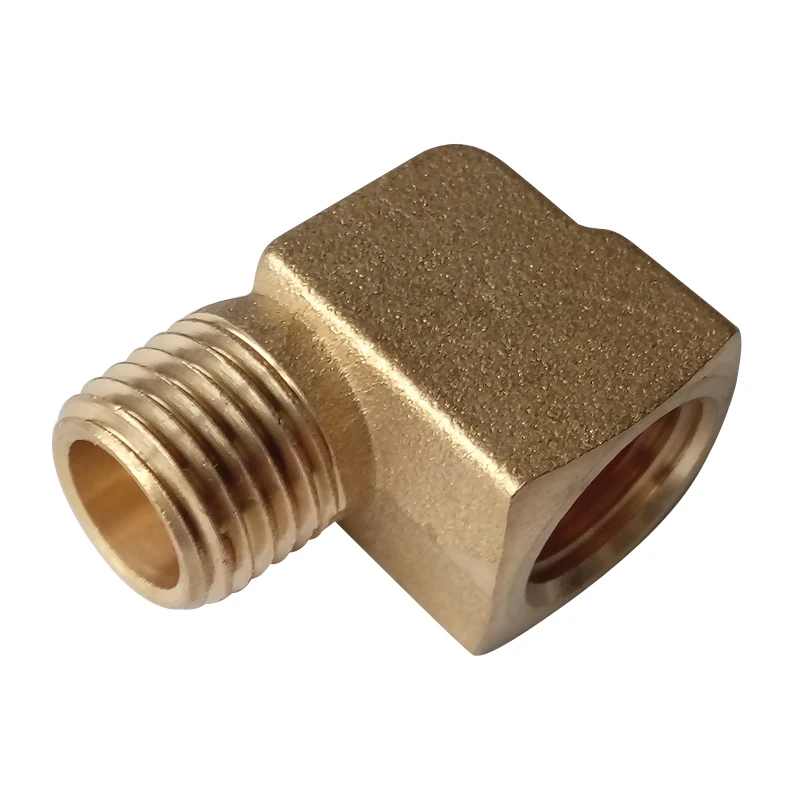 

2 pcs 1/4" Male NPT*1/4" Female NPT Brass Pipe Fitting 90 degree Street Elbow