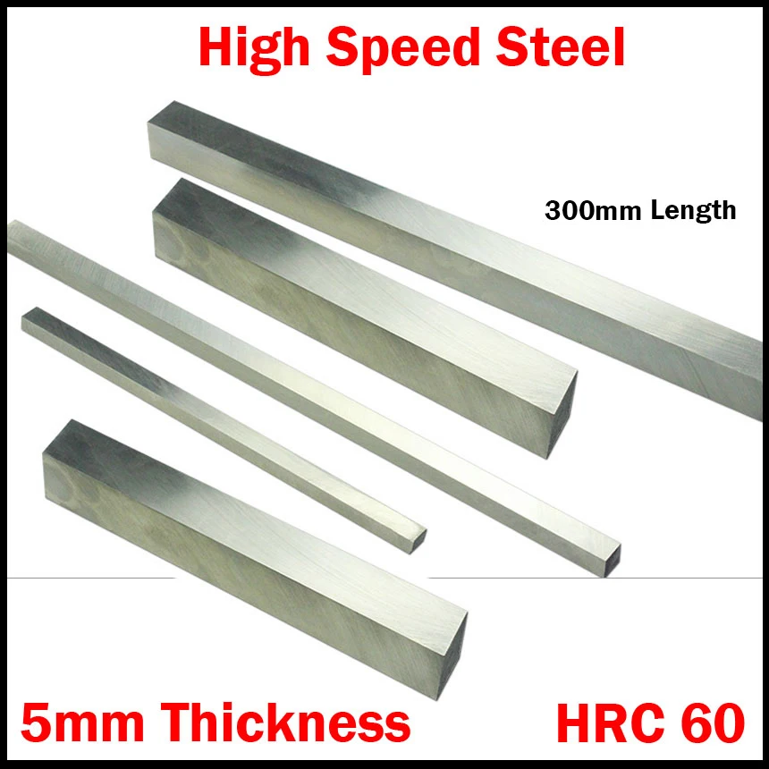 300*60*5mm 300x60x5 5mm Thickness Hrc60 Hss Rectangle Metalwork Boring
