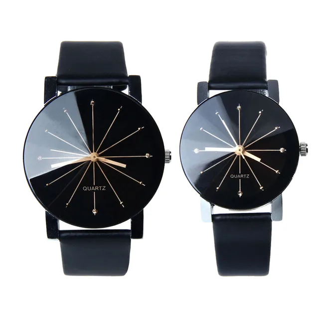 1 Pair Couple Lover Watches Quartz Dial Clock PU Leather WristWatch Relojes Watc 1 Pair Couple Lover Watches Quartz Dial Clock PU Leather WristWatch Relojes Watc