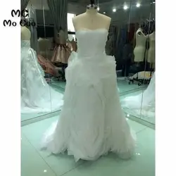 Же эффект 2018 Свадебные и бальные платья Милая с плеча Vestido De Noiva свадебное платье 100% Реальный образец