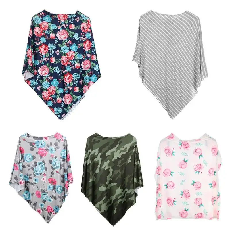 Breastfeeding Cover Nursing Cover Multi-Functional Elastic Infant Scarf Shopping Baby Stroller Cloth 