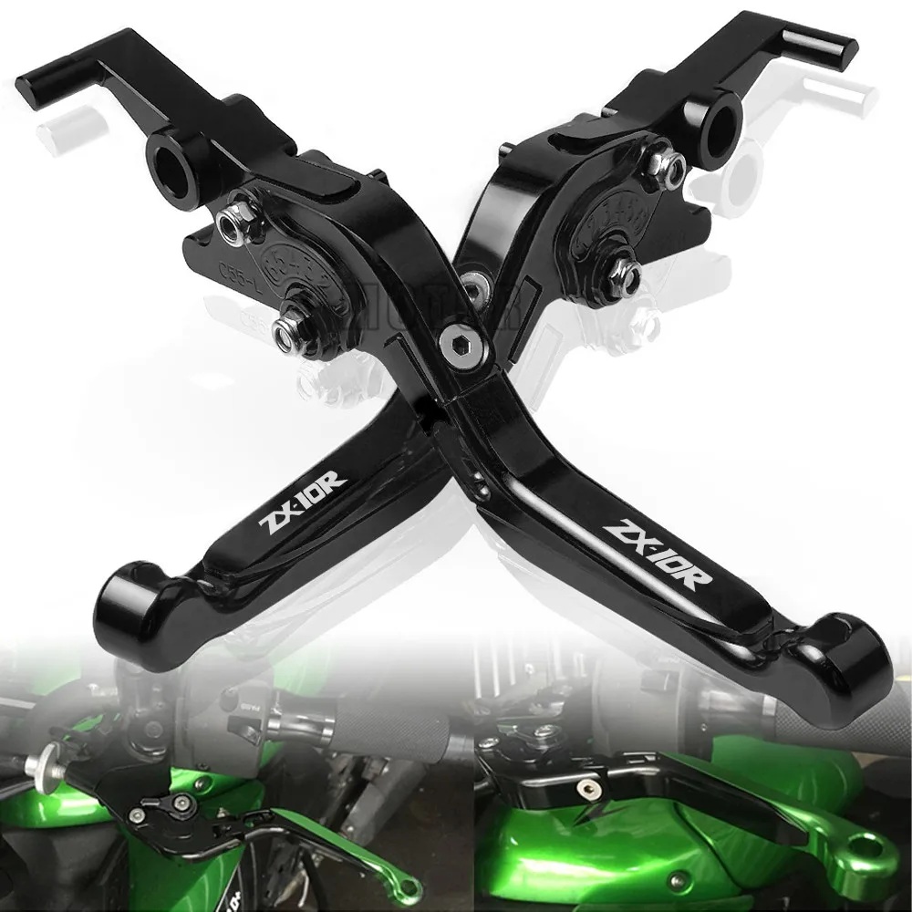 

For Kawasaki ZX10R 2004-2005 2006-2015 ZX-10R ZX 10R 10 R Motorcycle CNC Adjustable Folding Fold Extendable Brake Clutch Levers