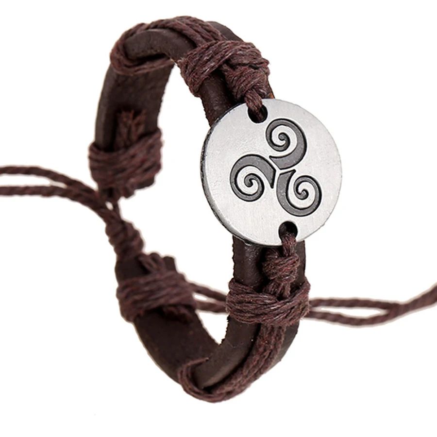 2017 Женский винтажный кожаный браслет для мужчин и женщин FS011|bracelets for|leather bracelets for