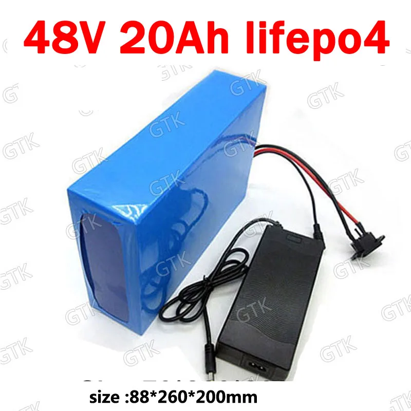 Литиевая батарея 51 2 в 20 Ач lifepo4 48 cell BMS 16s для электроскутера 2000 Вт стандартное