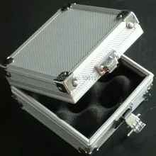 Розничная 1 шт. Серебряная машинка для нанесения татуировки машина Пистолет коробка для татуировки держатель-зарядка для прибора