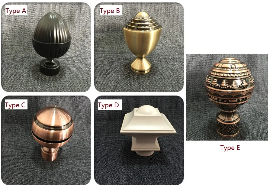 Decorative Curtain Rods And Finials Drapery 2pcs Lot Aluminum Drapery Curtain 28mm Rod End Cap Ends Caps Finial Decorative Cover Multiple