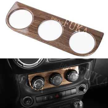

2 Colors Car Interior Console Center Air Condition Control Panel Cover Trim Decal Fit For Jeep Wrangler 2011-2016 Car Styling