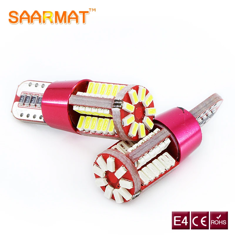 2x Plug & Play T10 W5W лампа с чипом Samsung светодиодная для парковки габаритная Peugeot 206 207 307 308