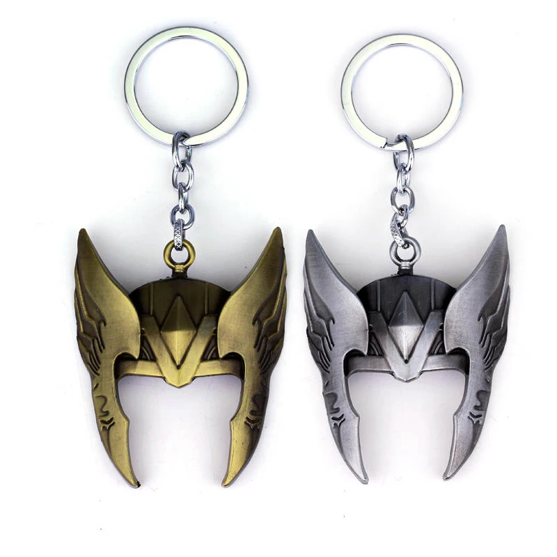 

MQCHUN Marvel Comics The Avengers Superhero The God of Thunder Thor Mask Helmet Keychain Key Chain Key Ring Key Holder
