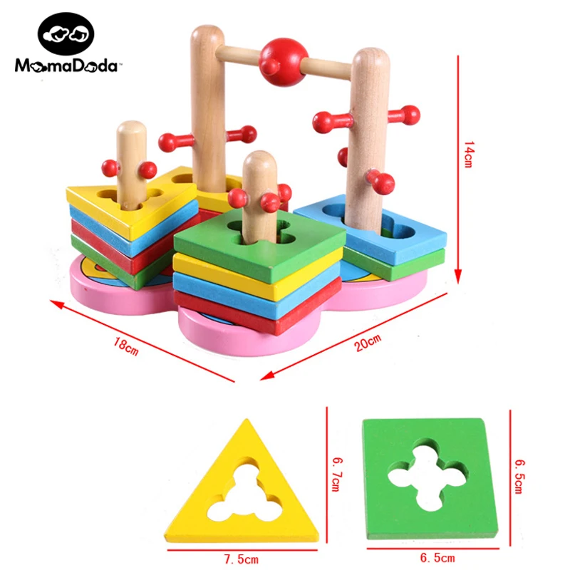 Wooden Montessori Math Geometry Shape Cognitive Building Block Toy For Kids Montessori Materials Baby Puzzle Educational Toys Wooden Montessori Math Geometry Shape Cognitive Building Block Toy For Kids Montessori Materials Baby Puzzle Educational Toys