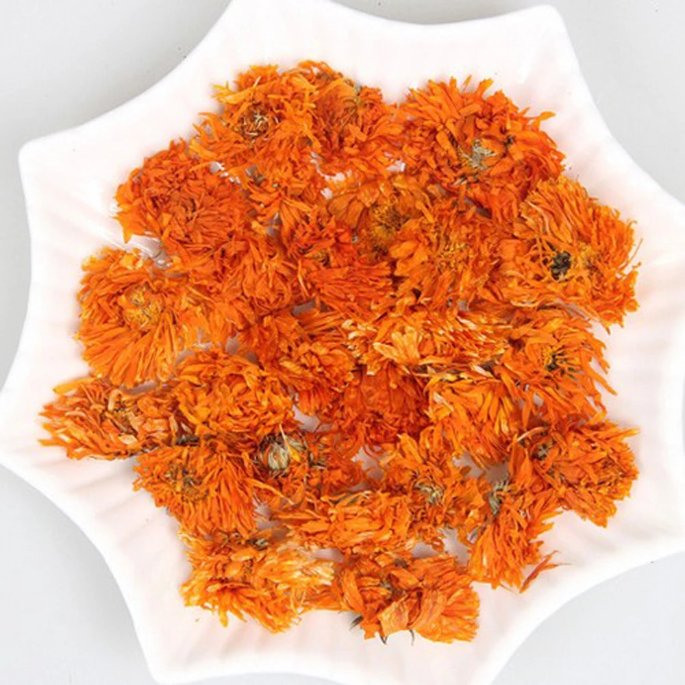 

100g Free shipping dried Calendula officinalis flower buds&Marigold flowers buds