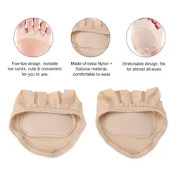 1 пара силиконовых подушечек для ног невидимые ножные носки половина спинки передние ножные стельки подушечки для подушек половина