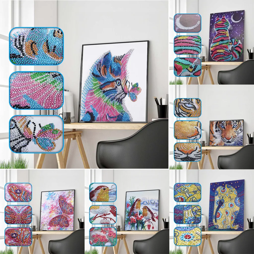 

Special Shaped Diamond Painting DIY 5D Partial Drill Cross Stitch Kits Crystal R Embroidery Arts Craft Hot Sale Crystal 2019