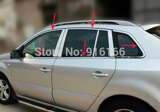 

High quality stainless steel Car window trim strip(10pcs) For 2009 - 2013 Renault Koleos