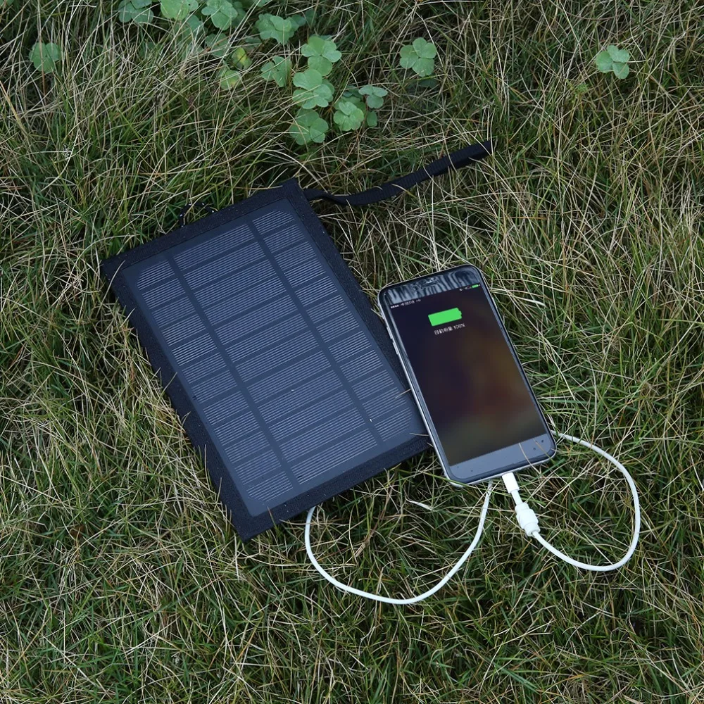 Portable 6W 5V 1A 180*360mm Solar Folding Bag Solar Charger For Outdoor