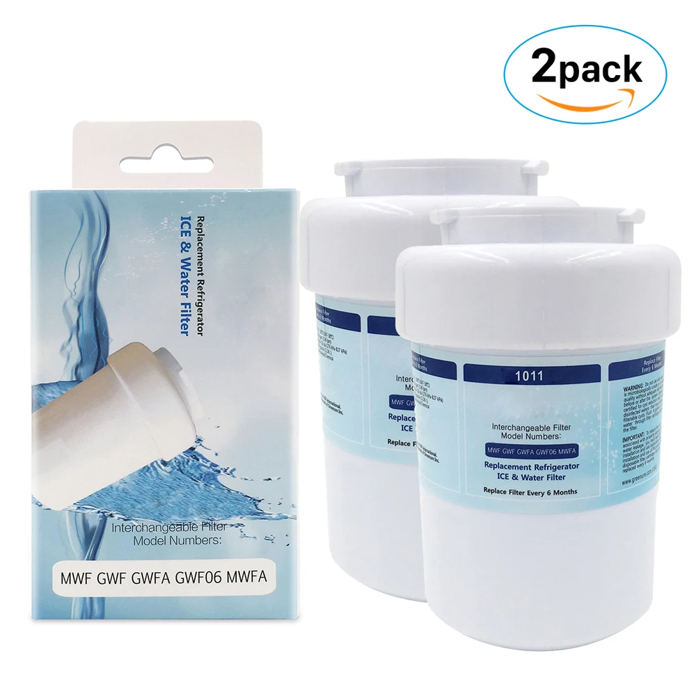 

Water Filter Purifier GRE1011 Refrigerator Water Filter Cartridge Activated Carbon Replacement forGE MWF MWFA 2 Pcs/lot