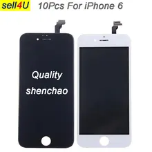 10Pcs shenchao quality For iPhone 6 6G LCD screen display with Touch Digitizer assemble for iphone