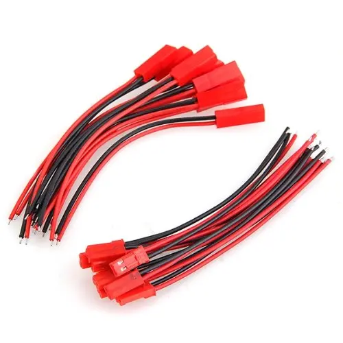  10 Pairs 100mm JST Stecker Kabel Linie Männlich + Weiblich für RC BEC Lipo Batterie