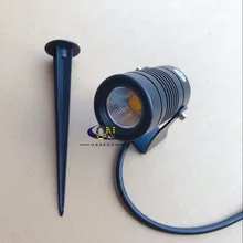 Садовый светильник, светодиодная лампа для газона, COB, 5 Вт, IP65, наружный Светодиодный точечный светильник, DC12V, AC110V, 220 В, светодиодная лампа-Спайк, Ландшафтная лампа