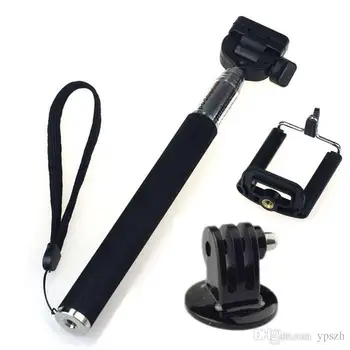 

for Gopro Self-stick Extendable Handheld Aluminum Flexible Telescopic Monopod Tripod Holder for Go Pro HD Hero1 2 3 Carmera
