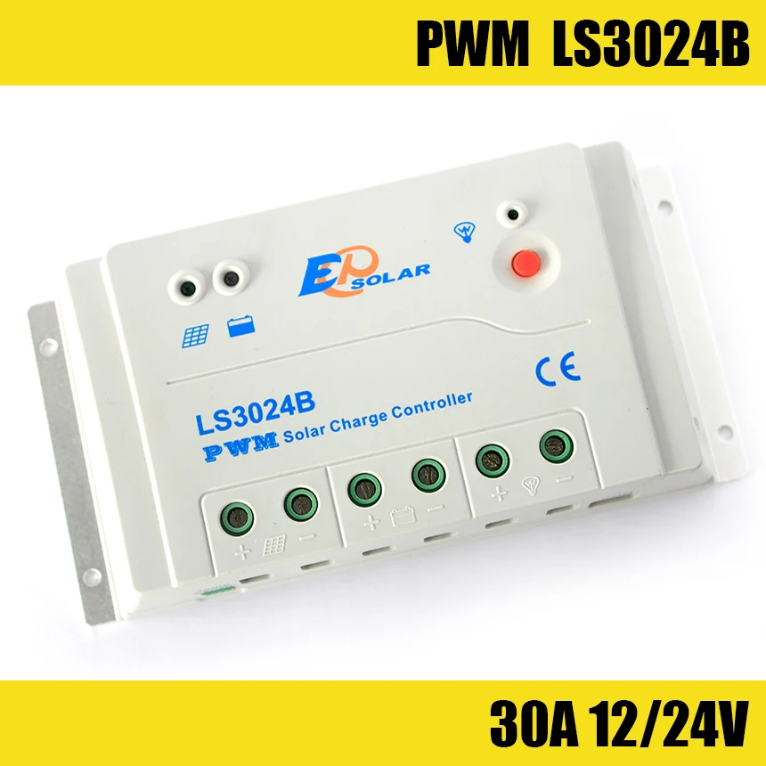LS3024B ШИМ 30А контроллер заряда солнечной пользовательский элемент управления для солнечной домашней системы, наружное освещение, сигналы, РВС и лодки LS3024B ШИМ 30А контроллер заряда солнечной пользовательский элемент управления для солнечной домашней системы, наружное освещение, сигналы, РВС и лодки