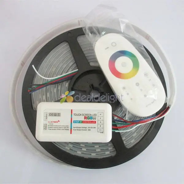 ФОТО 5M DC12V 60led/M 5050 RGBW RGBWW RGB+ Cool/Warm White LED Strip Light Silicone Tube Waterproof 10MM PCB & Remote controller