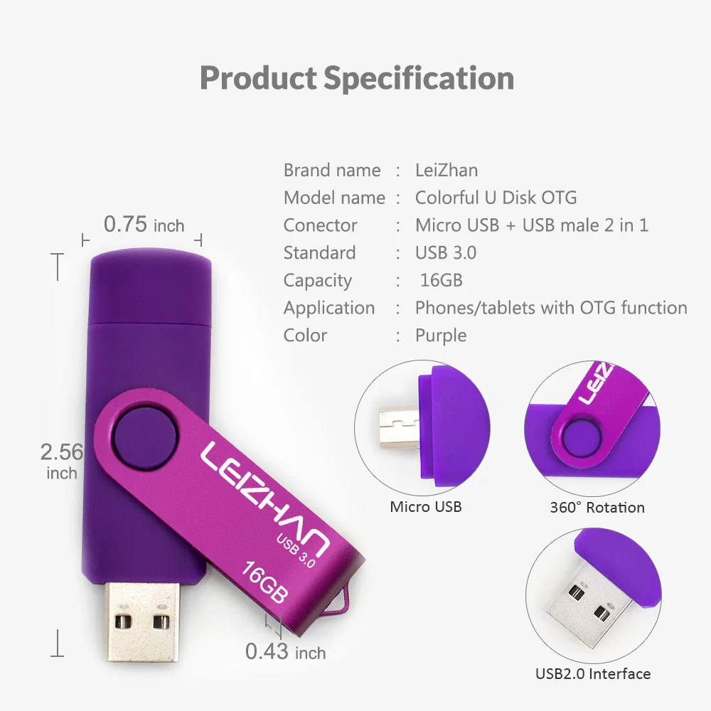 Флэш накопитель 128 Гб OTG USB флеш 32 LEIZHAN Флешка 3 0 карта памяти 64 ГБ Micro U диск 16 Jump drive 8