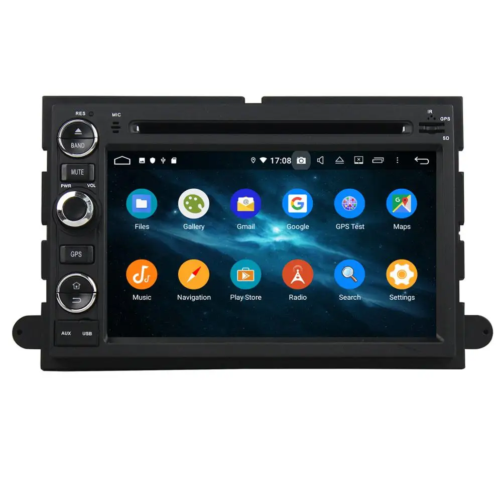 Discount 2 din Android 9.0 Car GPS Radio For Ford Escape  F150 F250 Fusion Mustang Expedition Explorer 2005 2007 2008 DVD Navigation 4