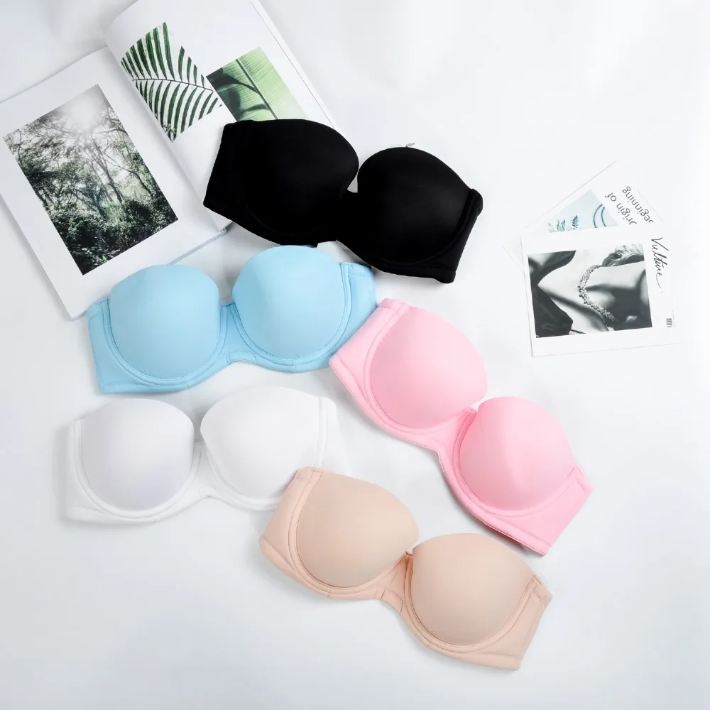 

Women Smooth Multiway Demi Convertible Strapless Bra with Underwire