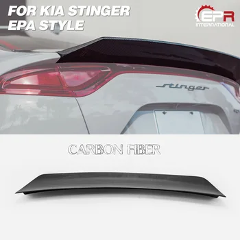 

Carbon Rear Wing Lip For Kia Stinger EPA Style Carbon Fiber Rear Spoiler Body Kit Tuning Trim For Stinger Racing Part