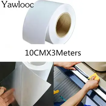 

10cm x 3M Rhino Skin Sticker Car Bumper Hood Paint Protection Film PVC Vinyl Clear Transparence Film Car Auto Decal