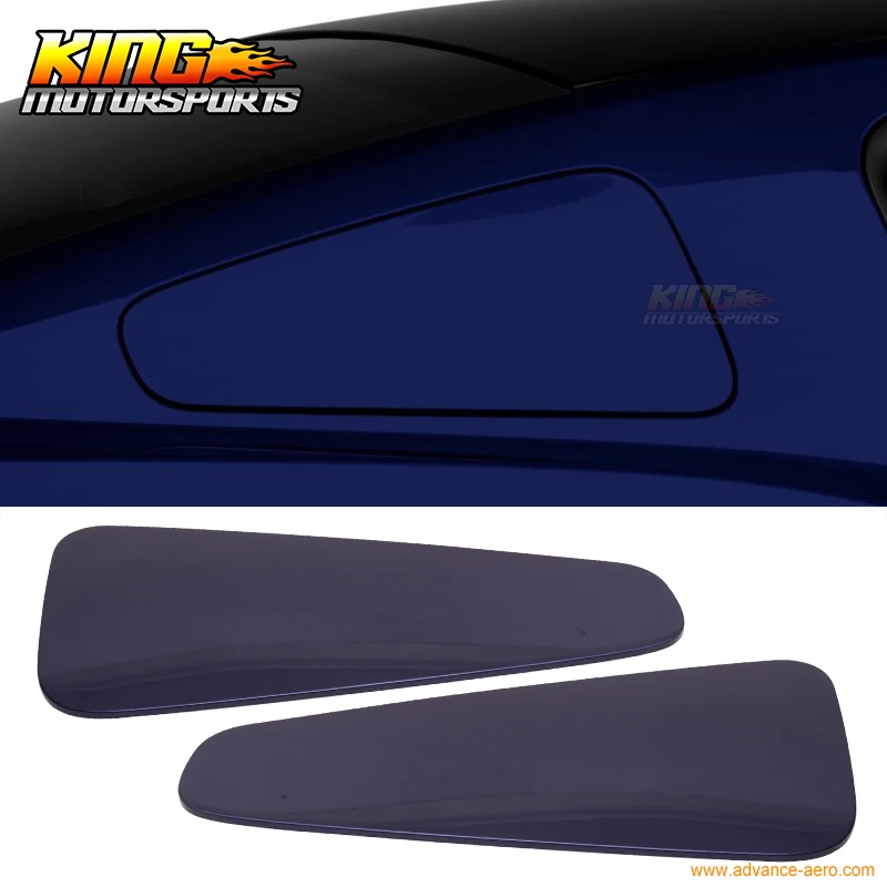 

For 2010-2014 Ford Mustang GT350 Style Rear Quarter Window Painted # L6 Kona Blue