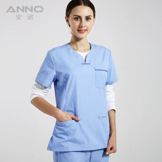 ANNO Medical Clothing for Women Dentistry Work Wear Medical Scrubs for